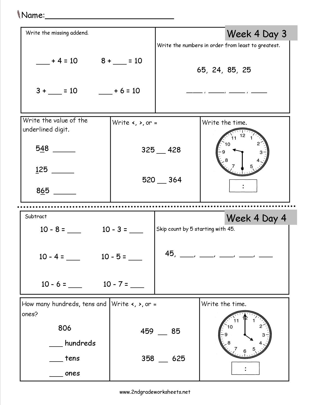 21 2Nd Grade Time Worksheets Free