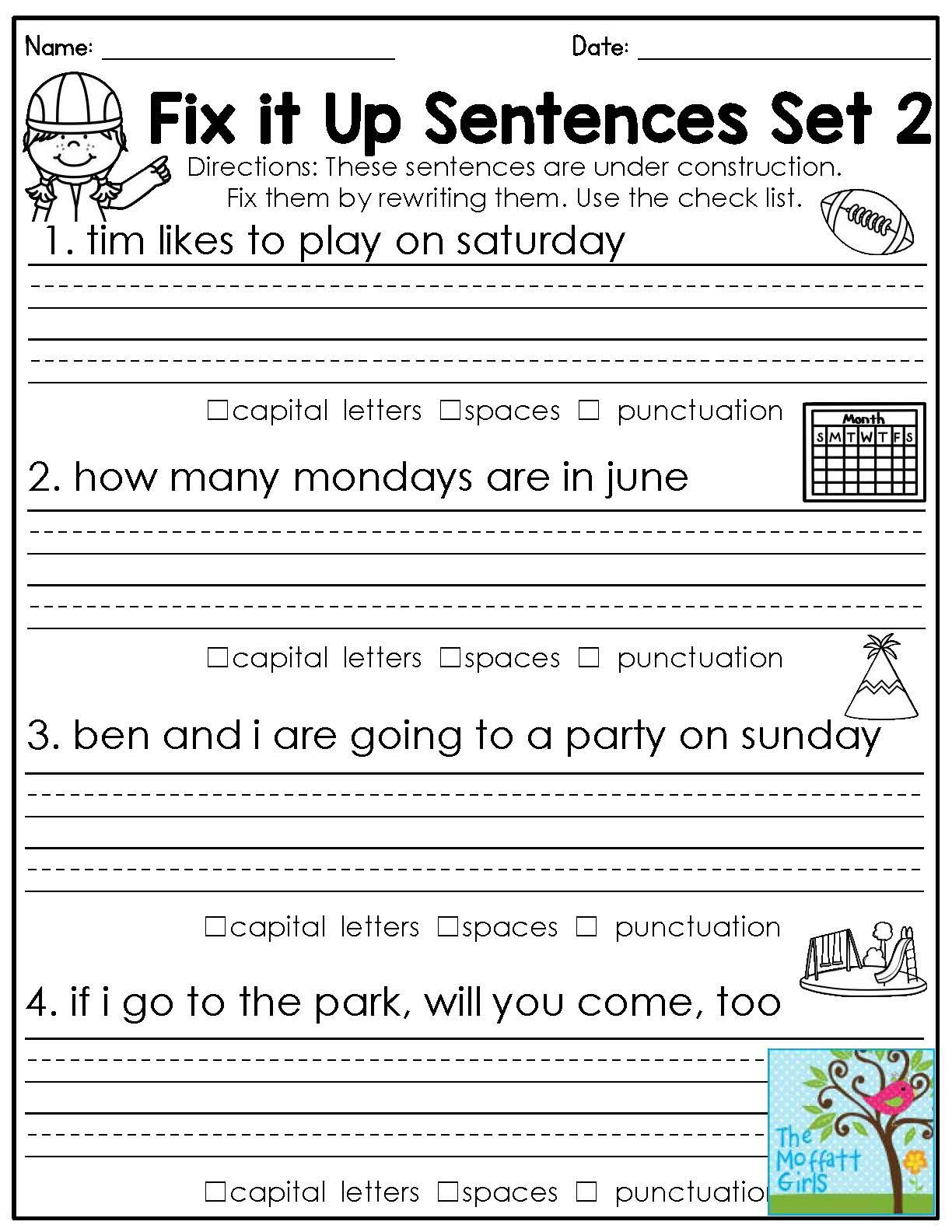 21 2Nd Grade Worksheets Writing