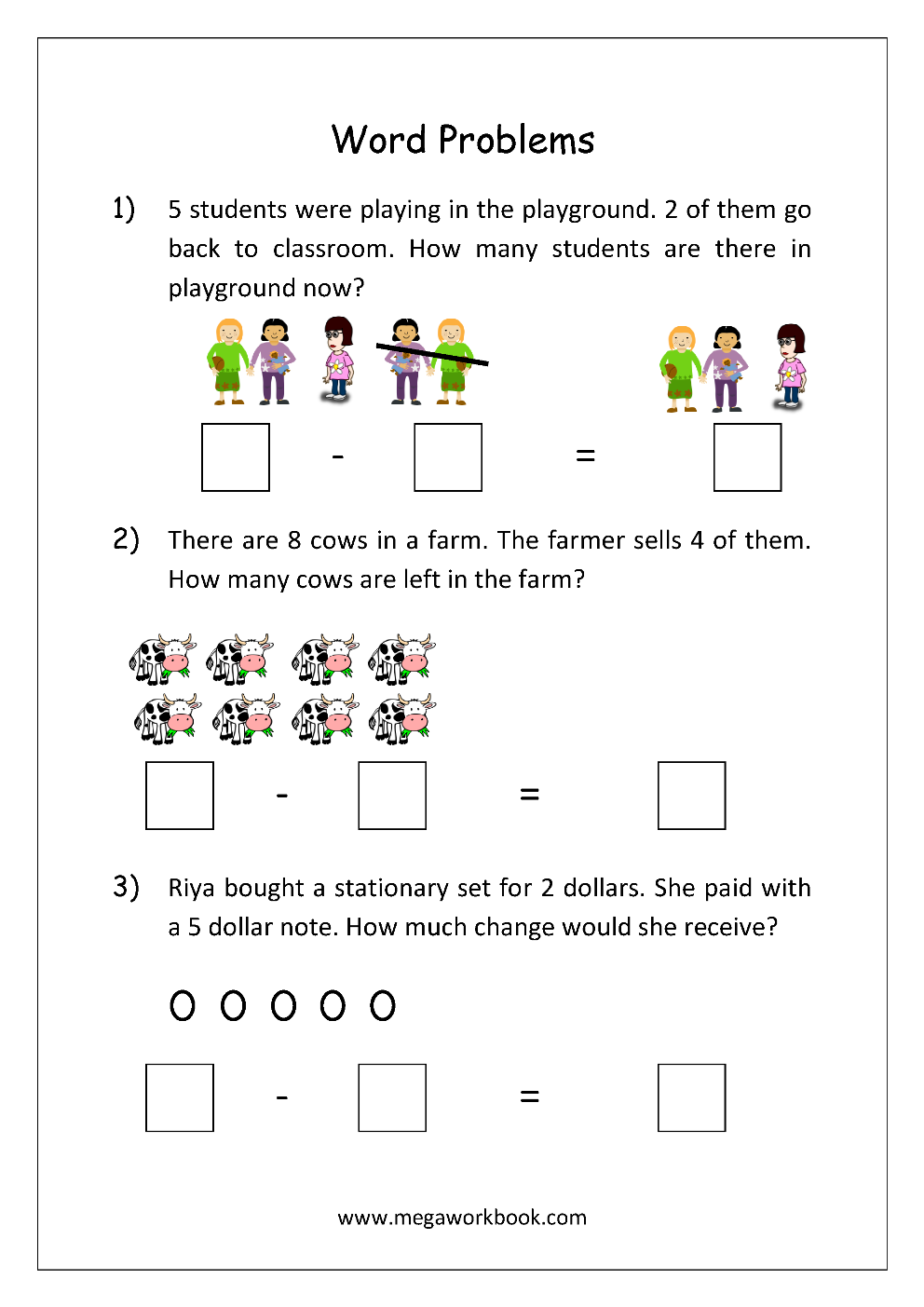 21 Addition And Subtraction Worksheets 0-10