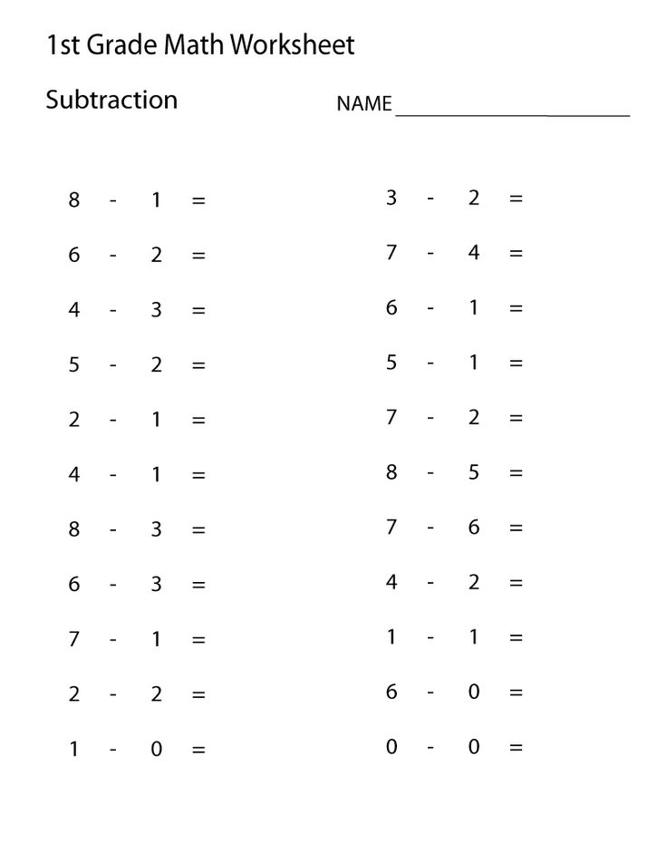 21 Addition And Subtraction Worksheets 0-10