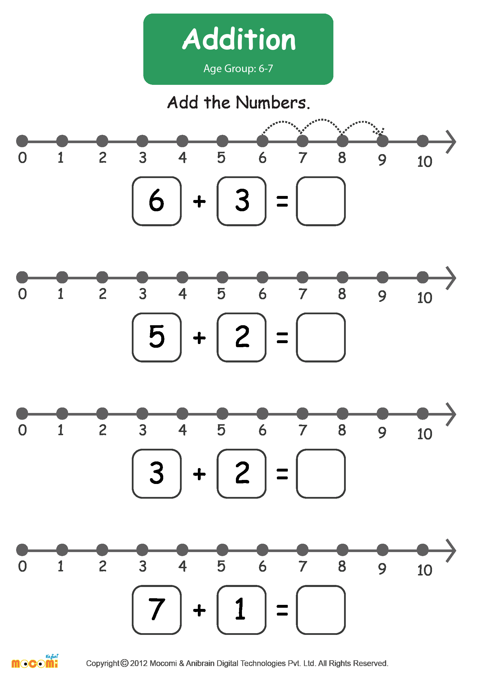 21 Addition And Subtraction Worksheets 0-10