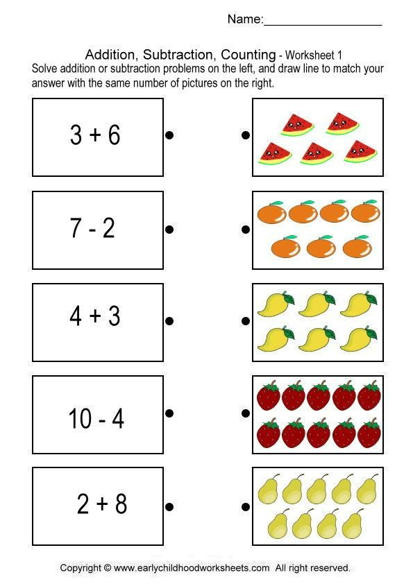 21 Addition And Subtraction Worksheets 0-10