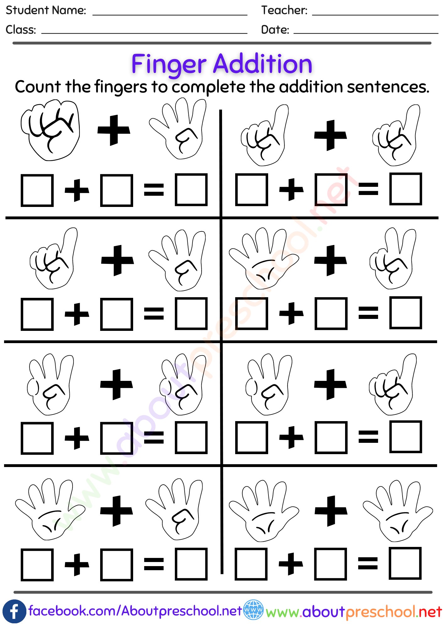 21 Easy Math Addition Worksheets