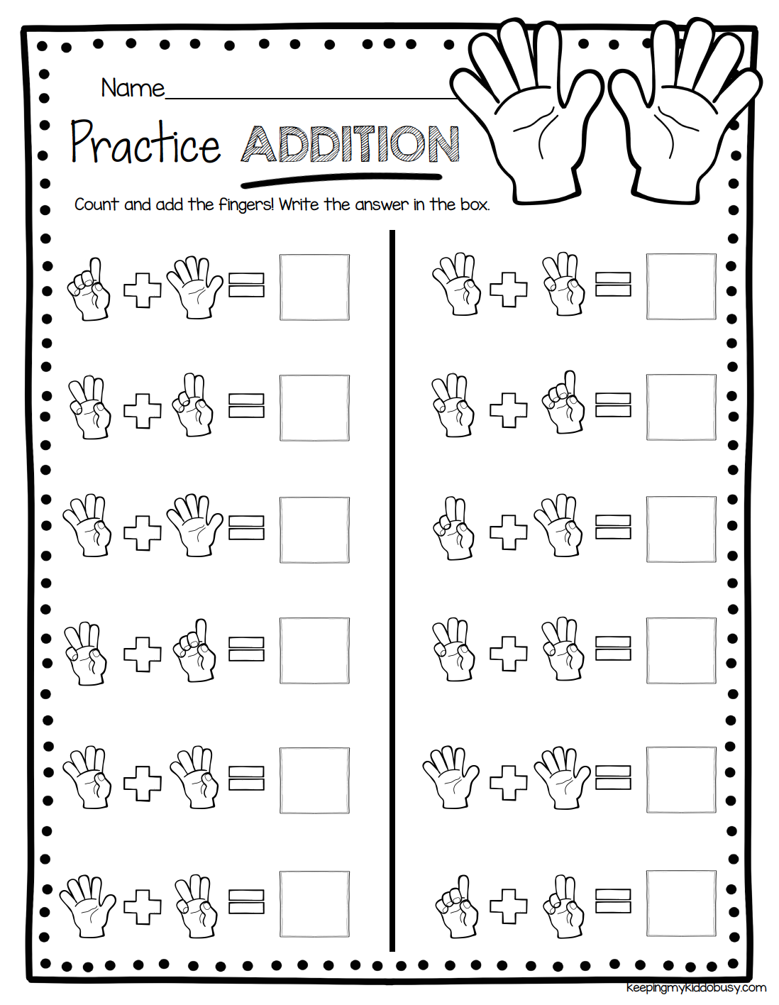 21 Easy Math Addition Worksheets