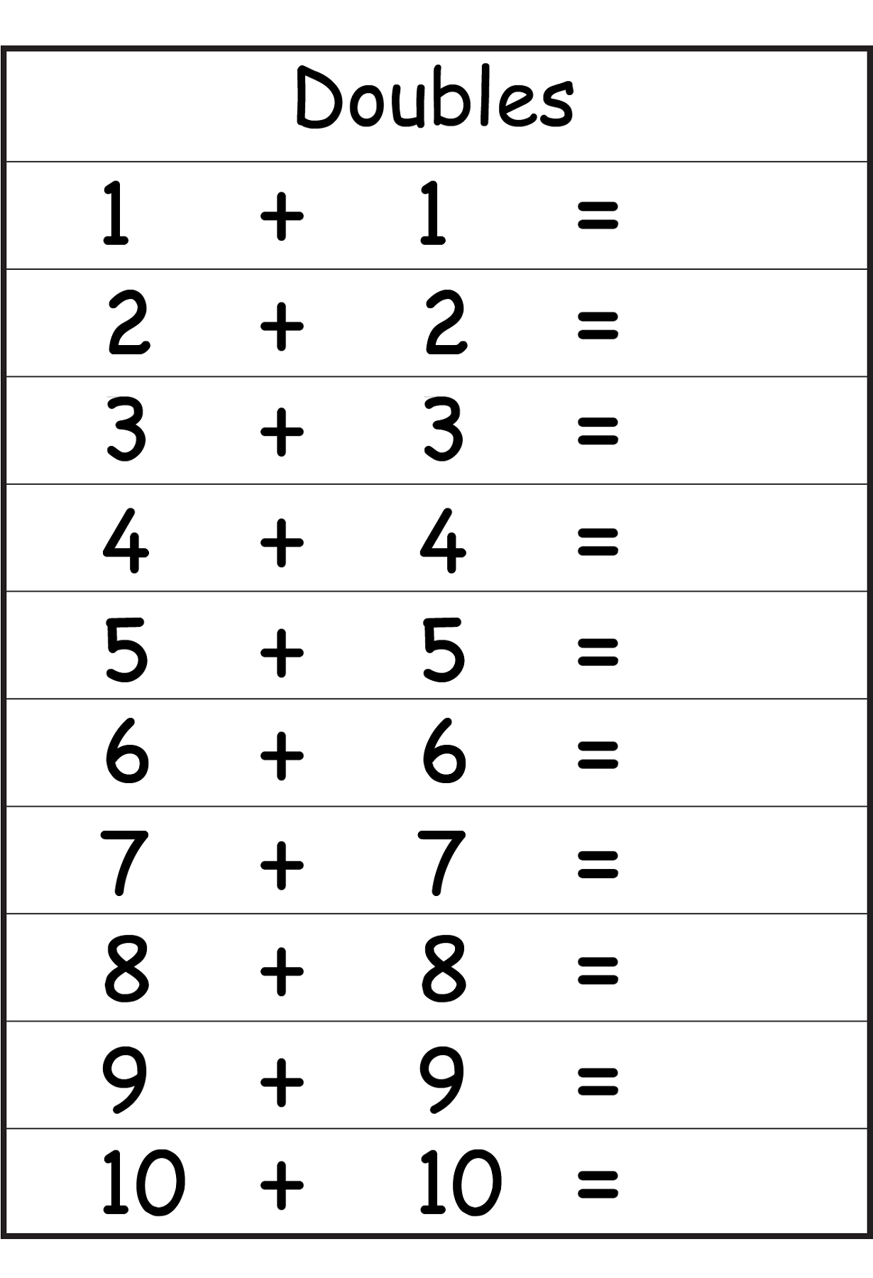 21 Easy Math Addition Worksheets