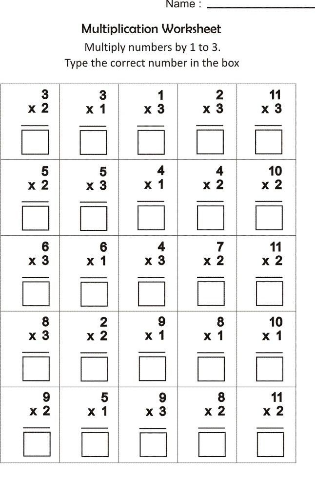 21 Grade 4 Multiplication Worksheets 1-10