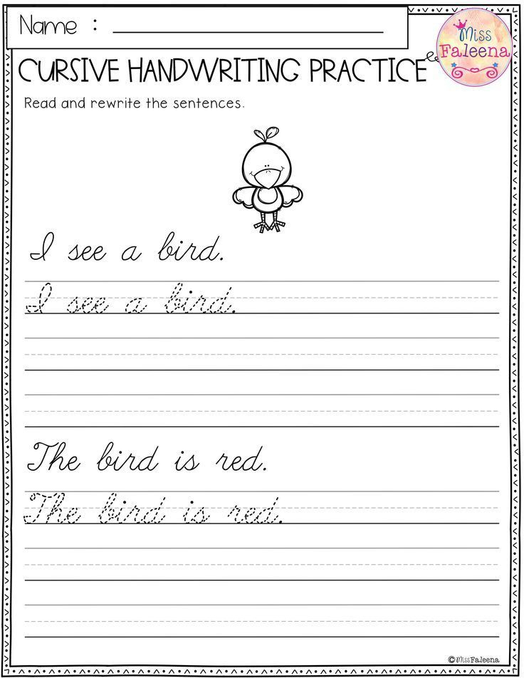 21 Handwriting Worksheets Free Printable 2Nd Grade