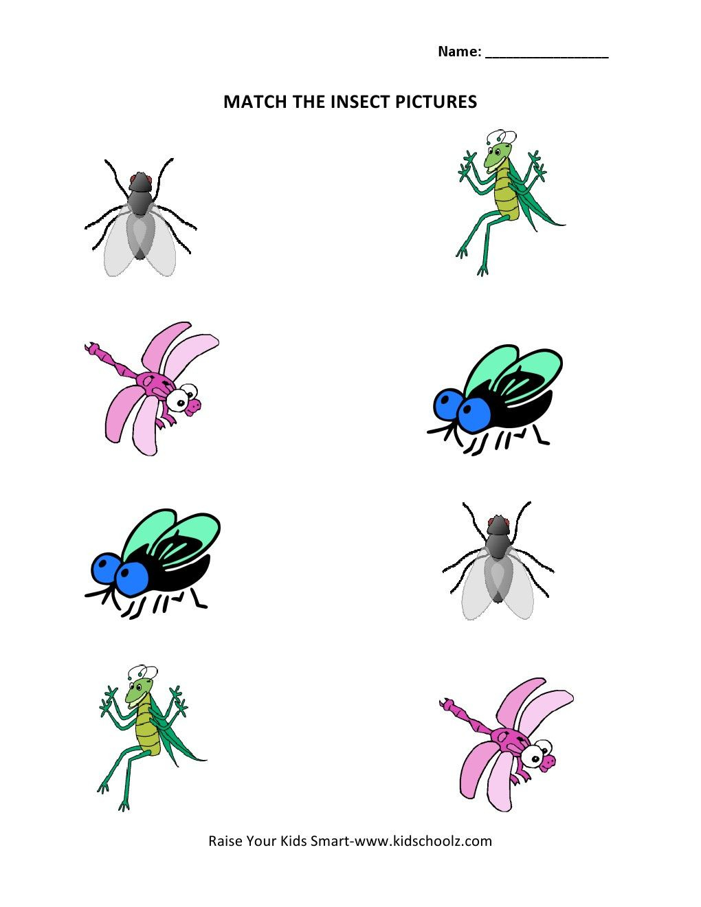 21 Insect Math Worksheets For Preschool