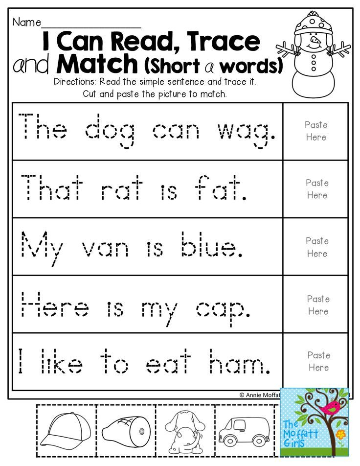 21 Printable Kindergarten Reading Worksheets