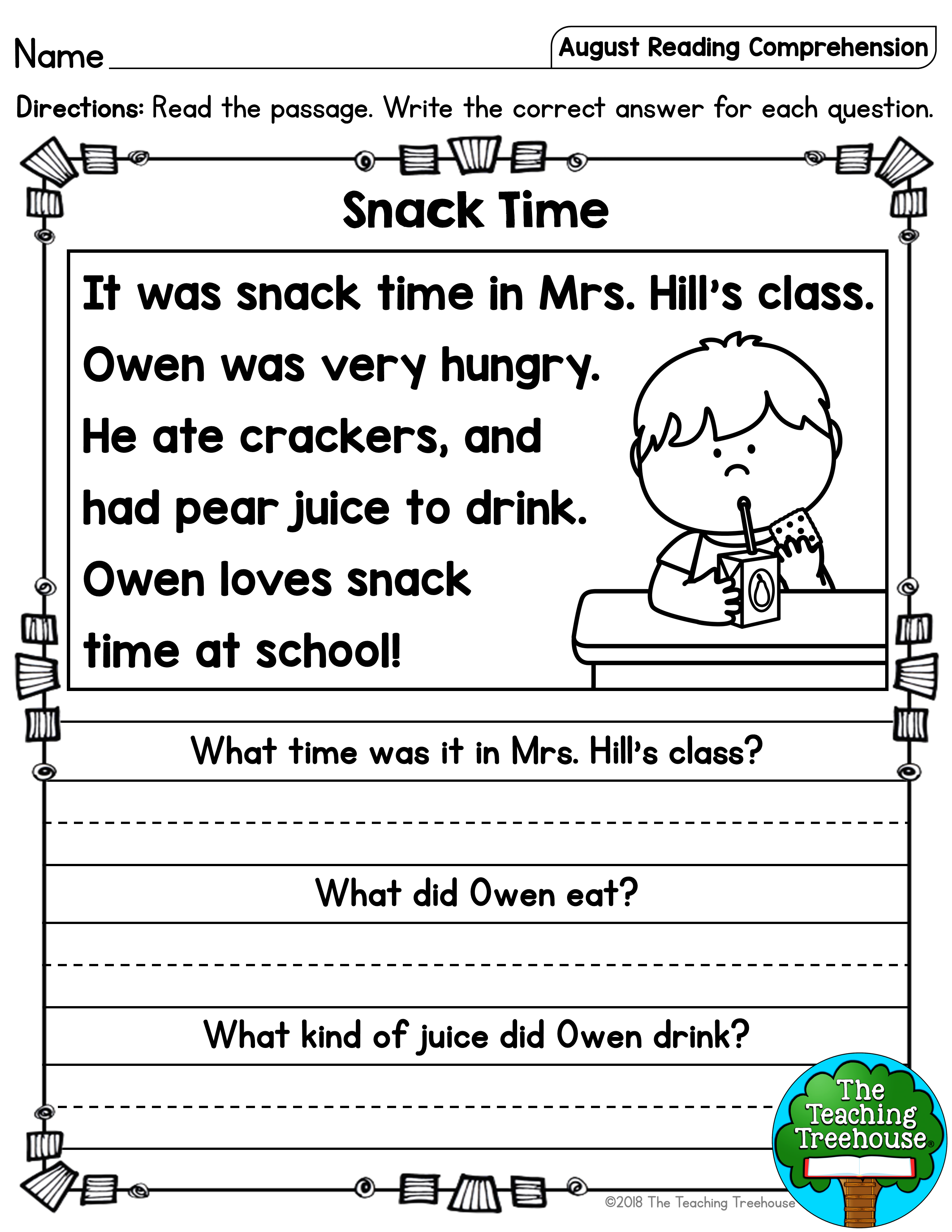 21 Printable Kindergarten Reading Worksheets