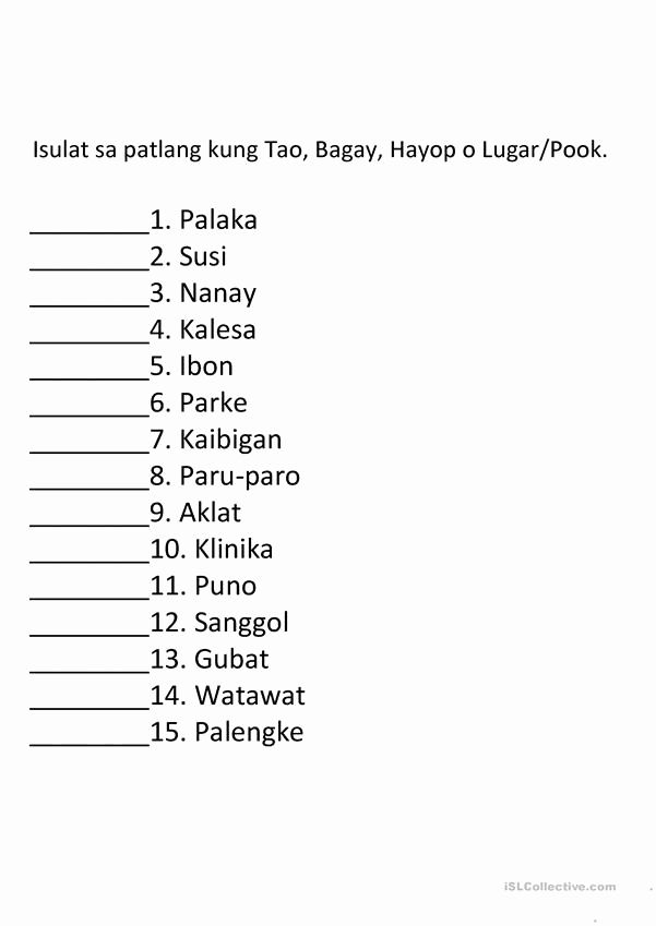 21 Reading Practice Worksheets Kindergarten Tagalog