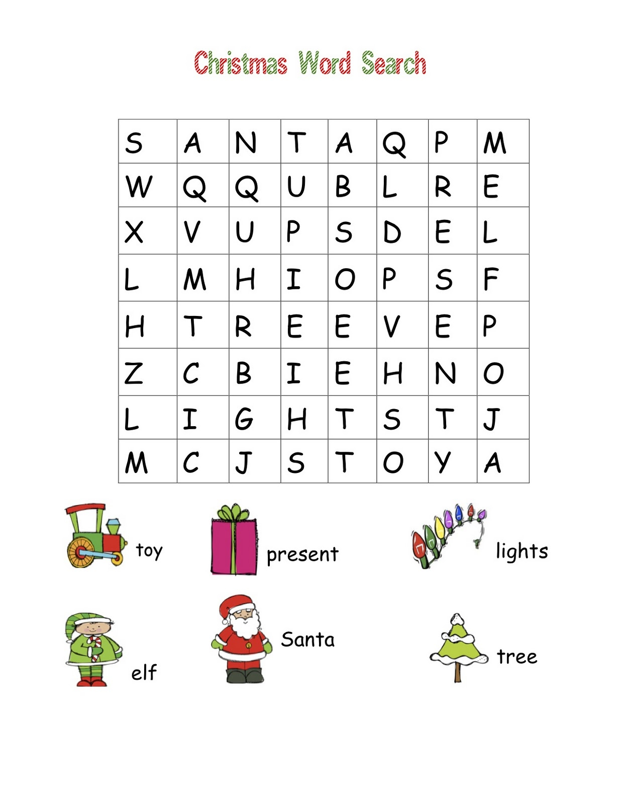 21 Word Search Worksheets For Kindergarten