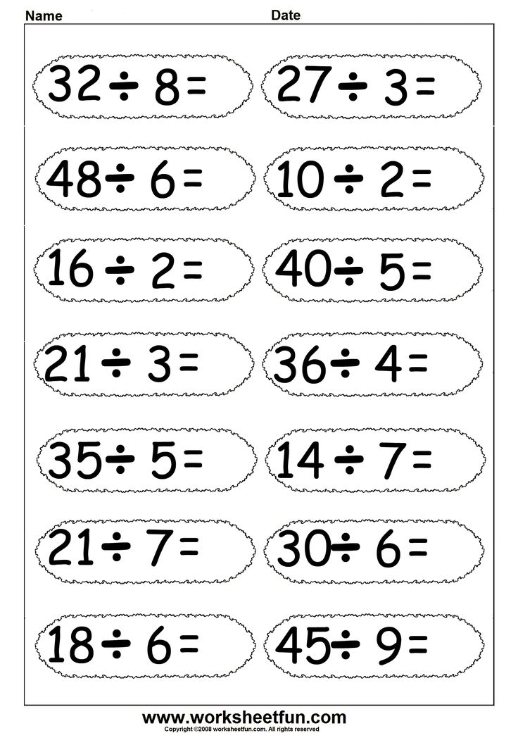 21 Worksheets For 1St Grade English Math Division