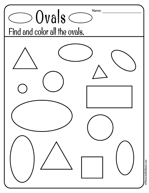 21 Worksheets For Preschool Kindergarten To Trace Shapes, Colors