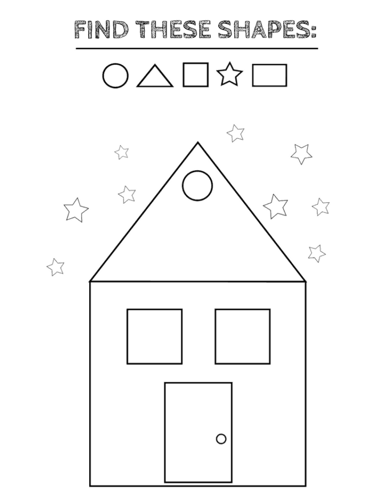 21 Worksheets For Preschool Kindergarten To Trace Shapes, Colors